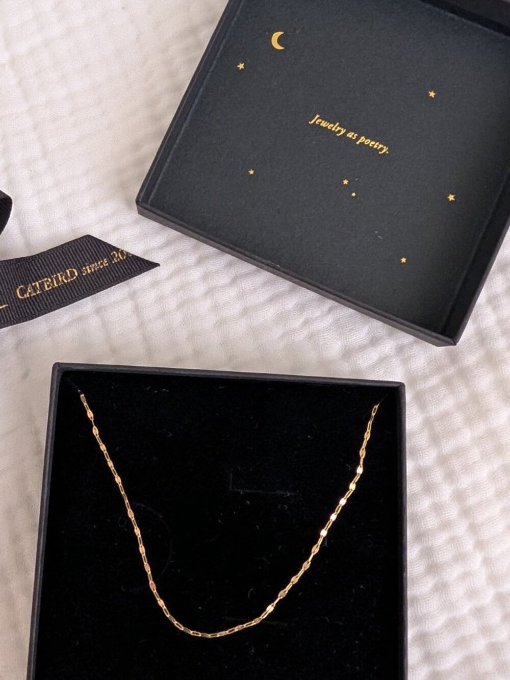 Catbird 14k Yellow Gold Tinsel Chain, 21-23", Like New